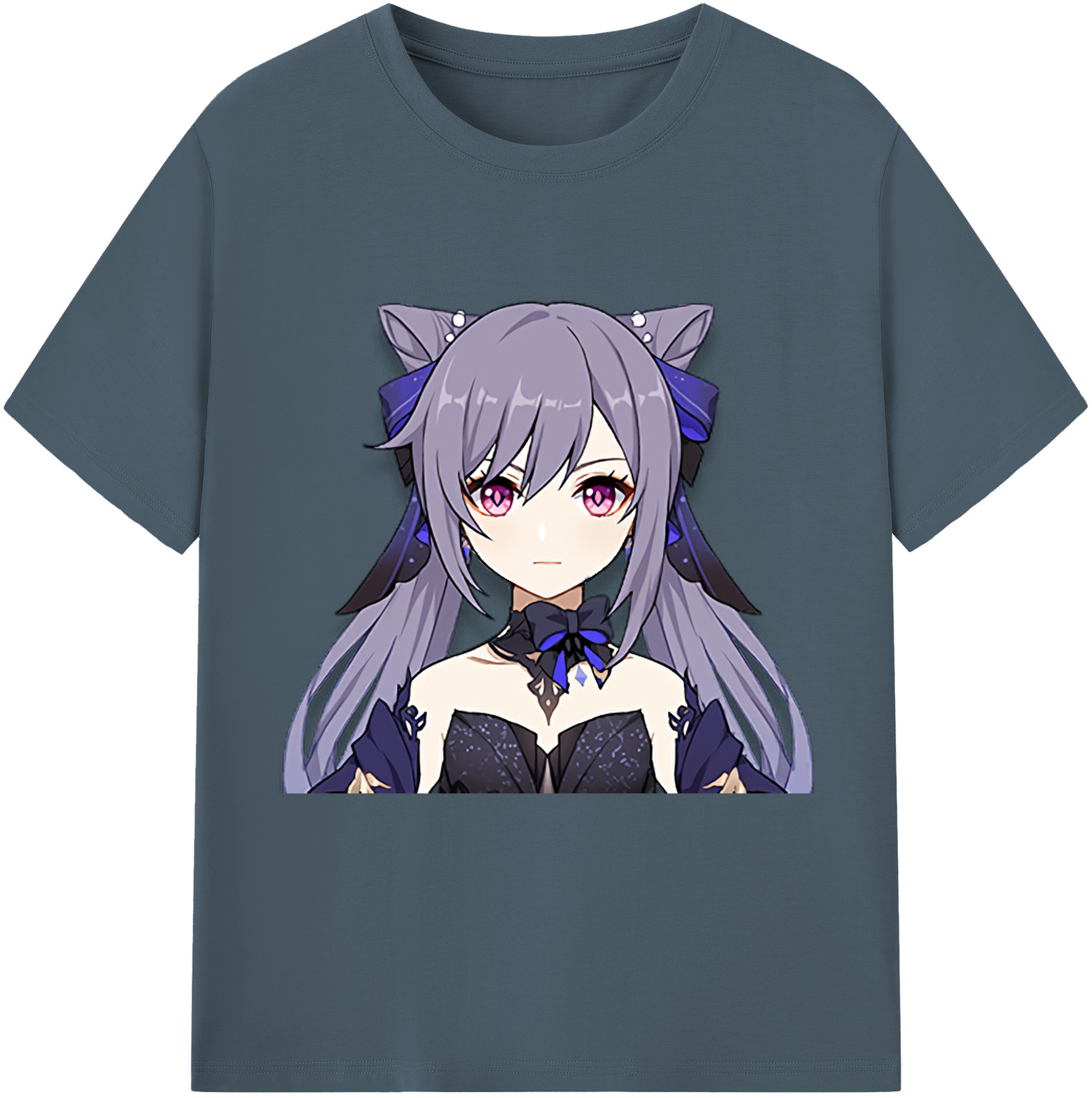げんし神 刻晴 こくせい genshin Kokusei 綿100％半袖Tシャツ（フロントプリント）